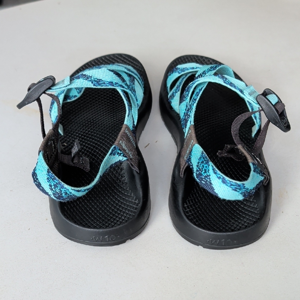 Chaco Teal & Black Outdoor Sandals Women's SZ 10 Hiking Camping Walking Active - Picture 5 of 12